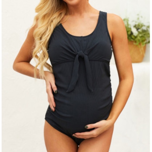 Other - Maternity one piece bathing suit black NEW